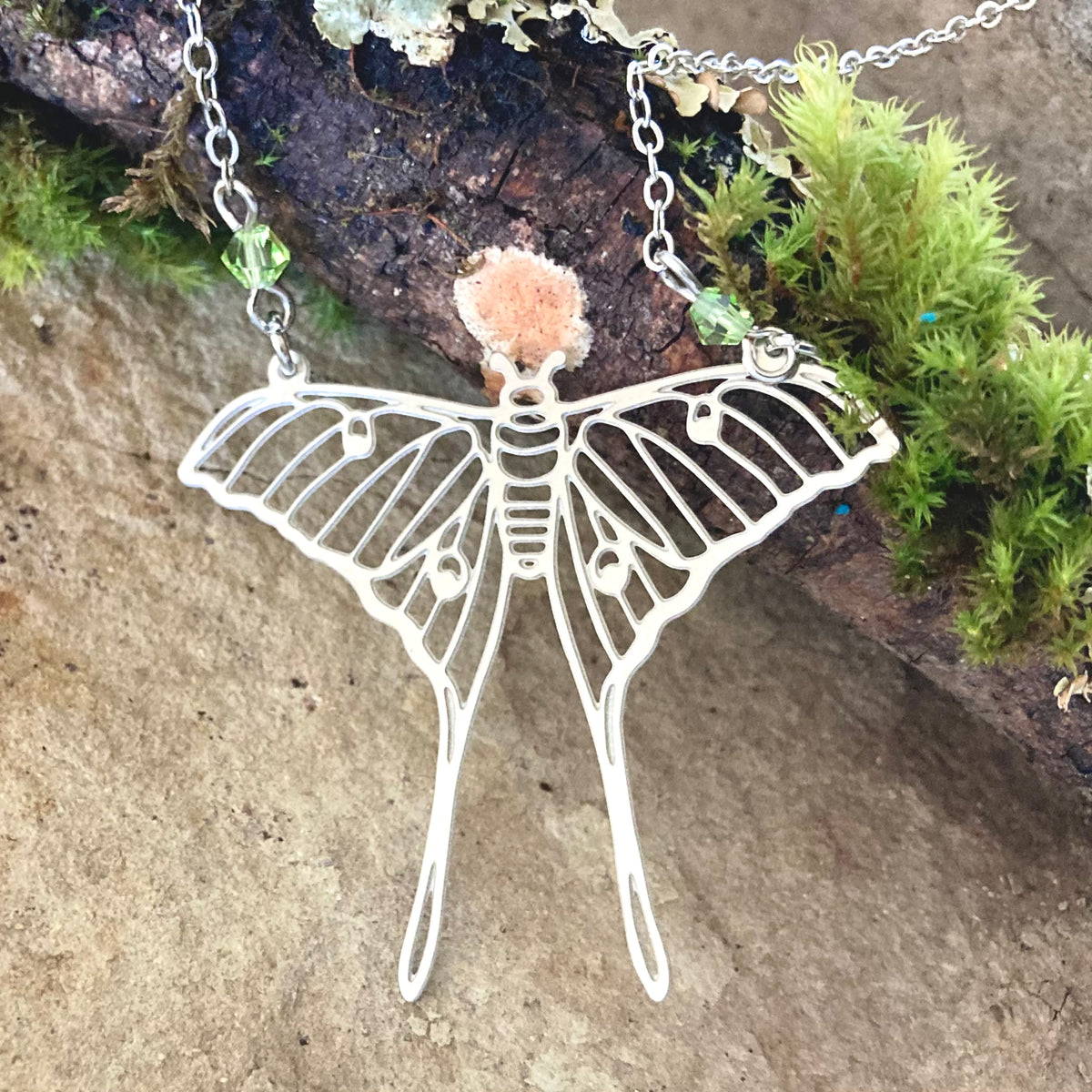 Top Handmade Luna Moth Necklace