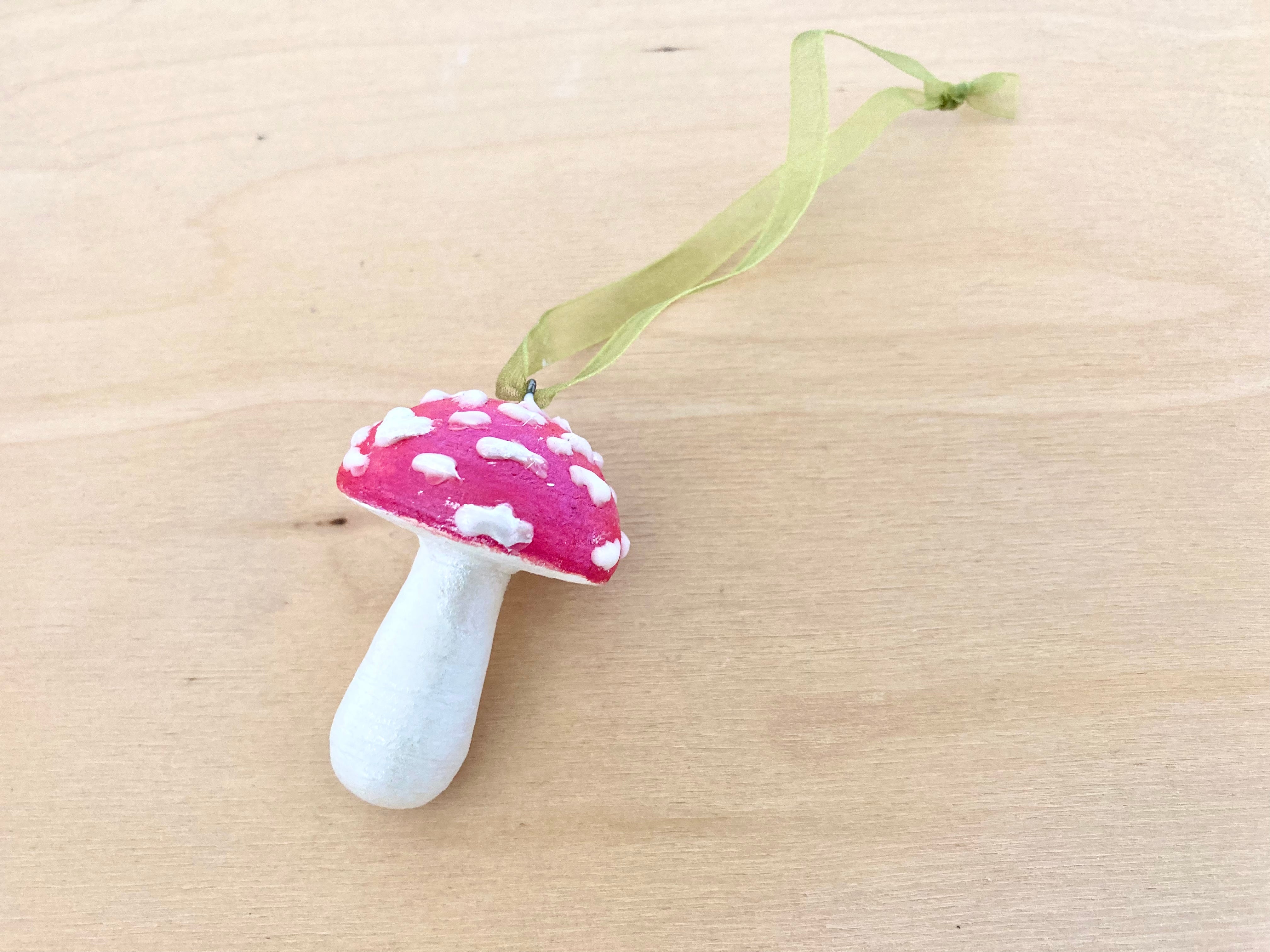 Mushroom Ornament | Hand Painted Iridescent Forest Amanita Toadstool Ornament | Christmas Tree Decoration | Unique Holiday Gift Tags