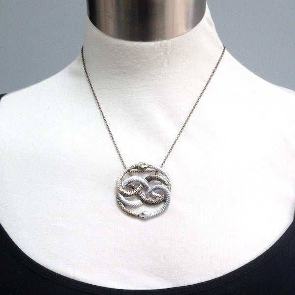 Auryn Necklace | Neverending Story Necklace | 80's Fantasy Pendant - Enchanted Leaves - Nature Jewelry - Unique Handmade Gifts