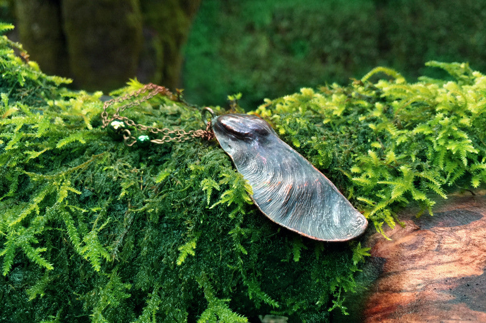 Tipuana Seed Pod Necklace - Enchanted Leaves - Nature Jewelry - Unique Handmade Gifts