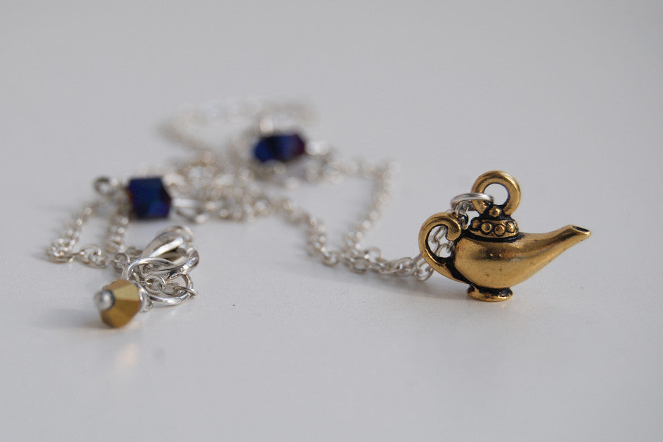 Touch Nothing but the Lamp! - Enchanted Leaves - Nature Jewelry - Unique Handmade Gifts