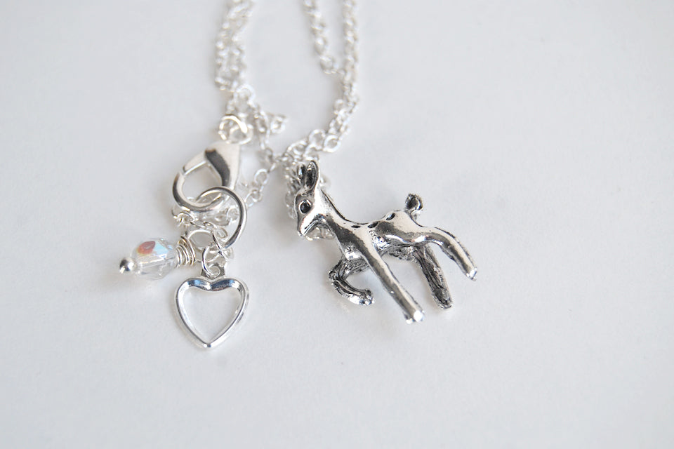 Always | Silver Deer Necklace | Patrounus Necklace | Harry Potter Necklace - Enchanted Leaves - Nature Jewelry - Unique Handmade Gifts