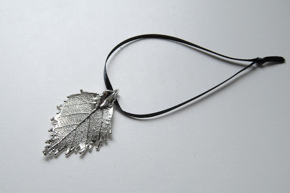 Real Birch Leaf Ornament | Electroformed Nature | Fall Leaf Ornament | Nature Gift - Enchanted Leaves - Nature Jewelry - Unique Handmade Gifts