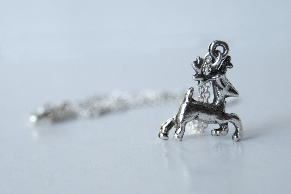 Expecto Patronum! | Harry Potter Necklace | Stag Patronus Charm Necklace - Enchanted Leaves - Nature Jewelry - Unique Handmade Gifts