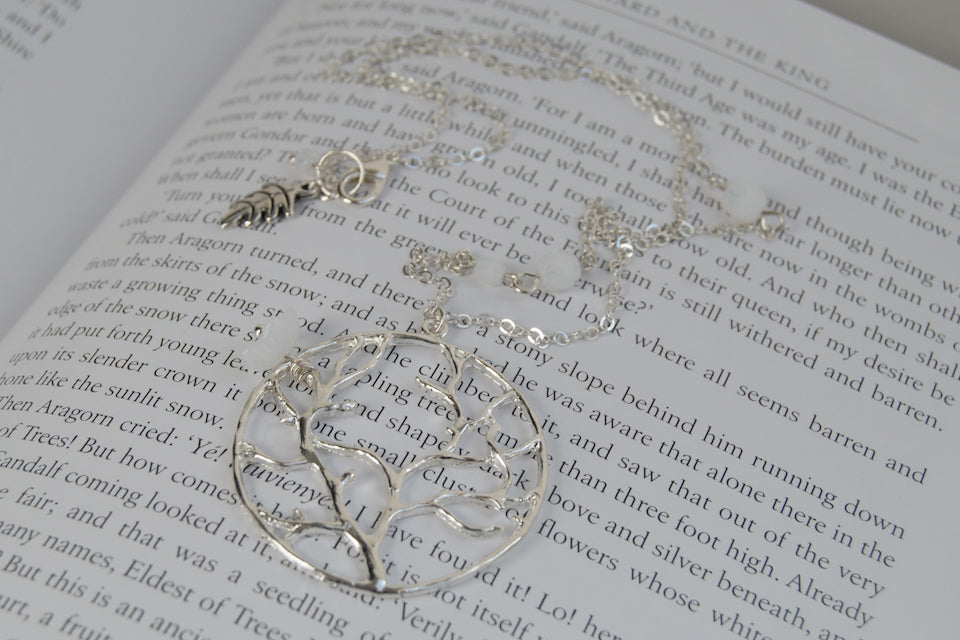 White Tree of Gondor - Enchanted Leaves - Nature Jewelry - Unique Handmade Gifts