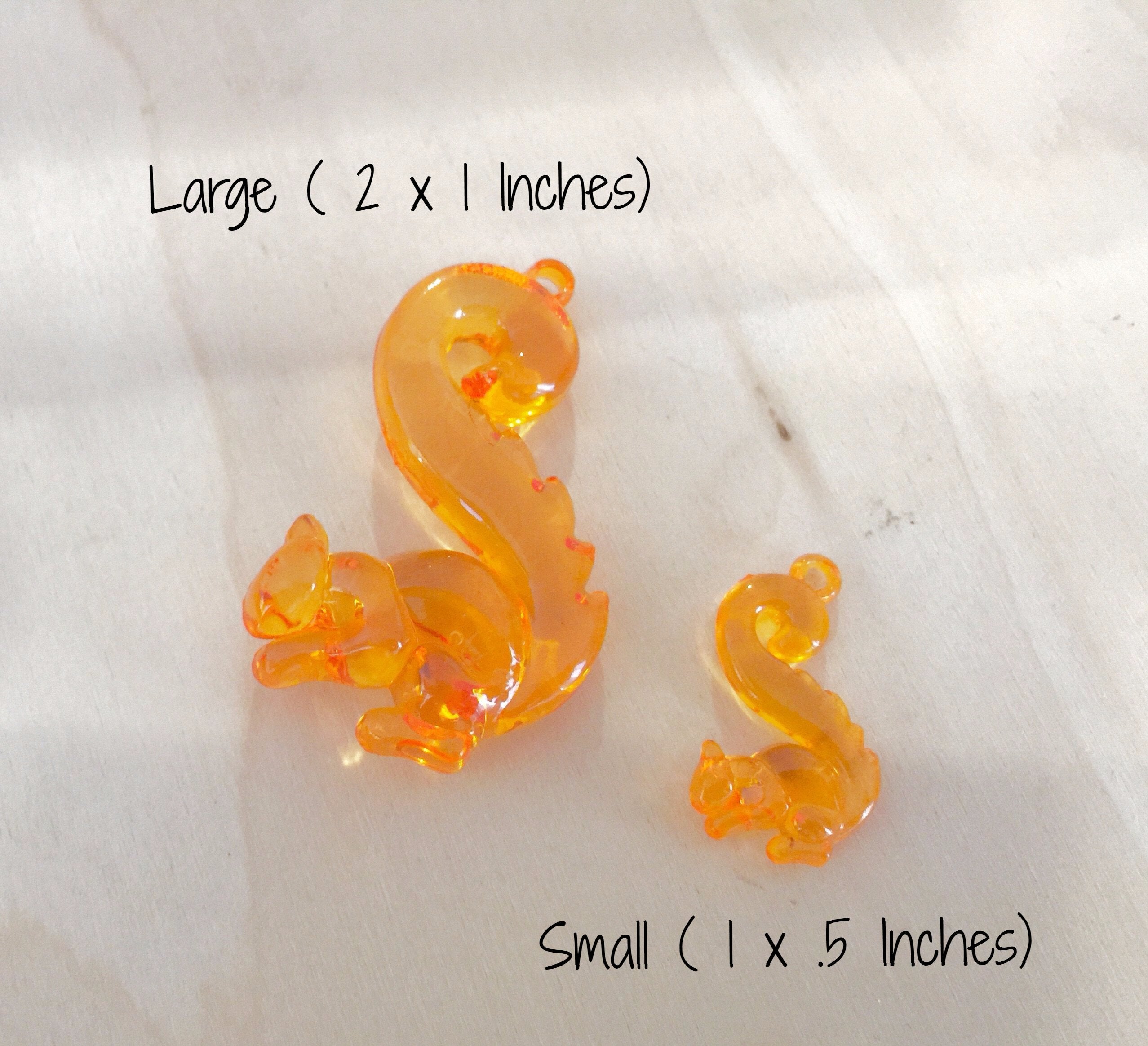 Squirrel Ornament | Orange Squirrel | Woodland Forest Squirrel - Enchanted Leaves - Nature Jewelry - Unique Handmade Gifts