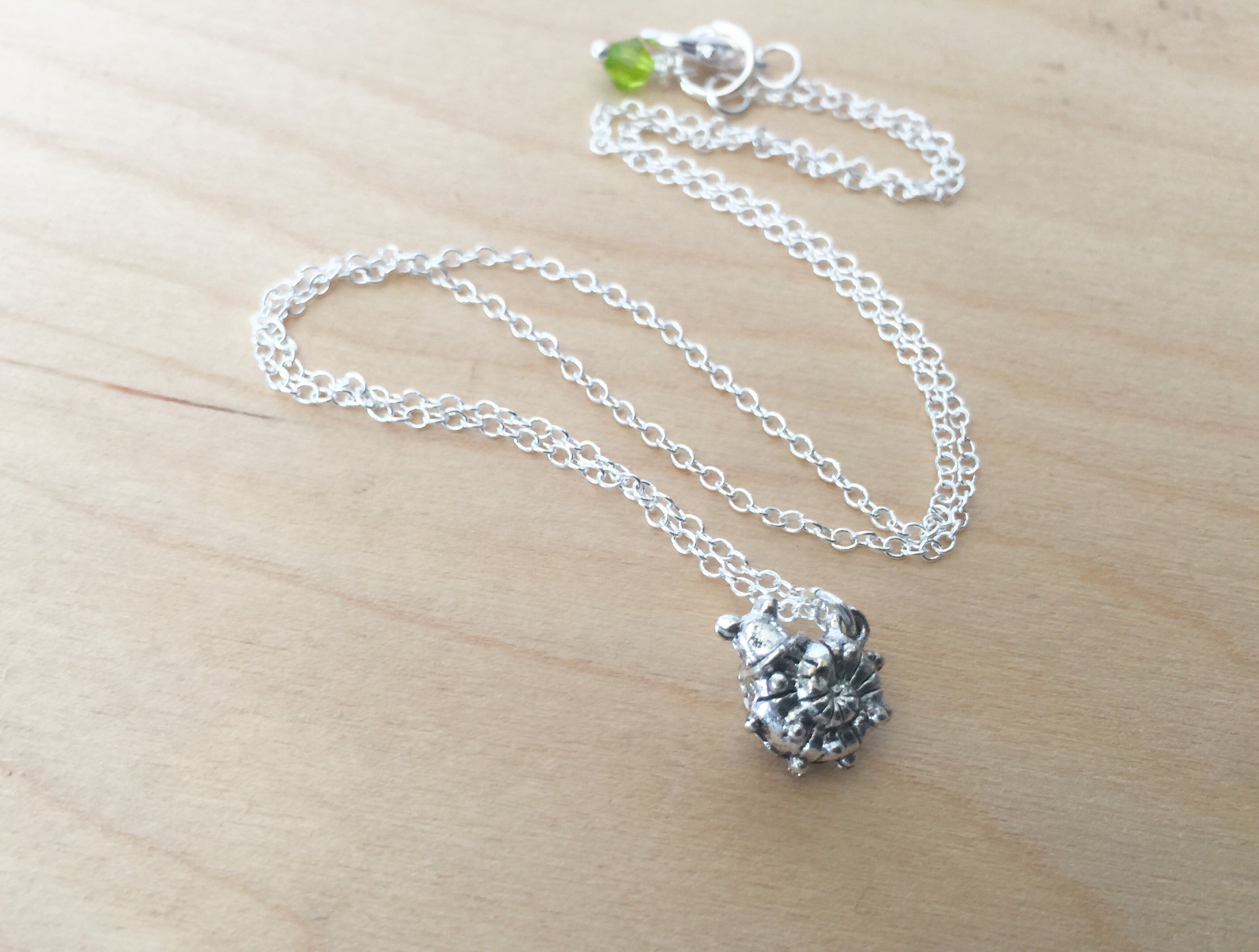 Tiny Garden Snail Necklace | Woodland Forest Slug | Cute Bug Charm Necklace