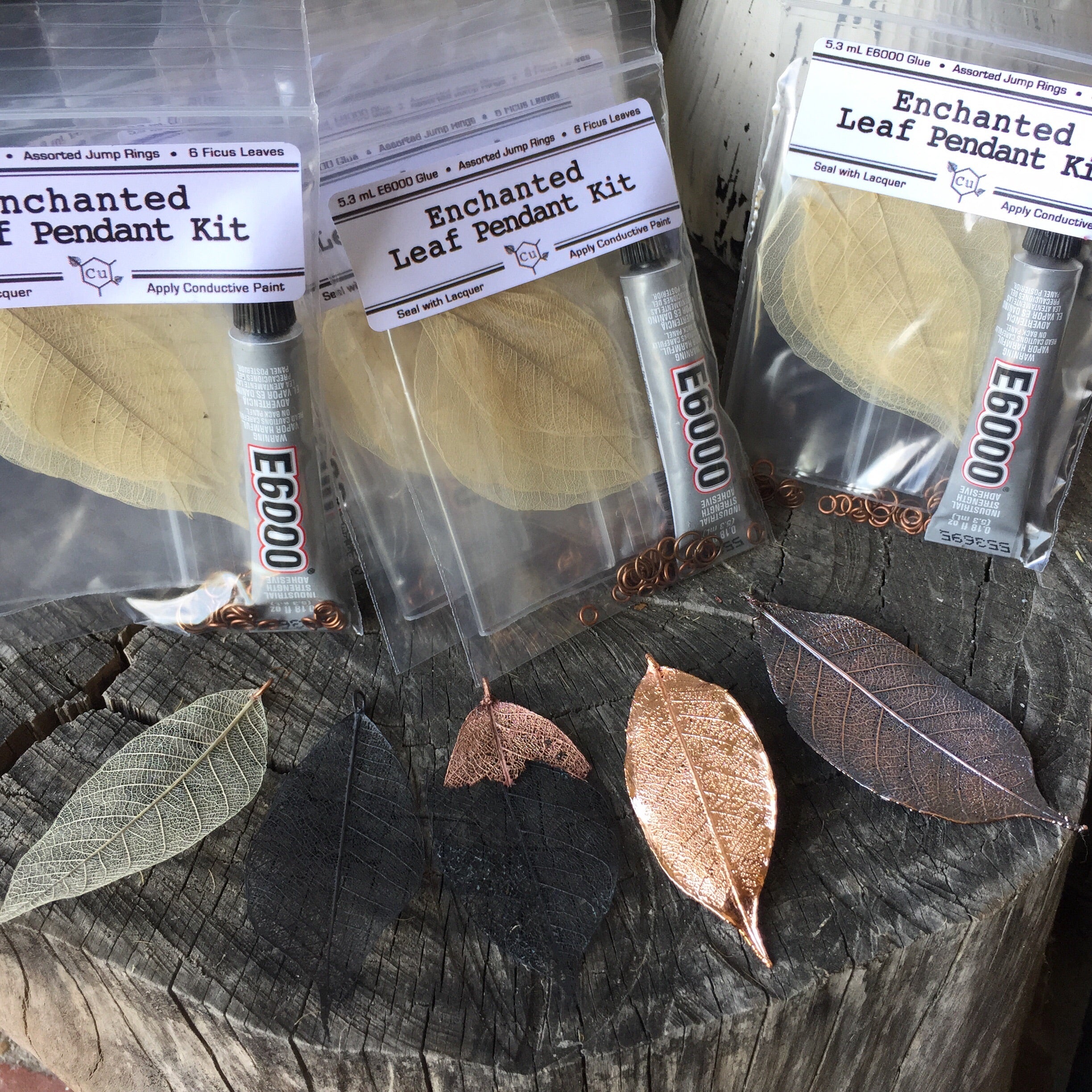 Electroforming Project Kit Add-On | DIY Skeleton Leaf Pendant | Copper Electroforming - Enchanted Leaves - Nature Jewelry - Unique Handmade Gifts