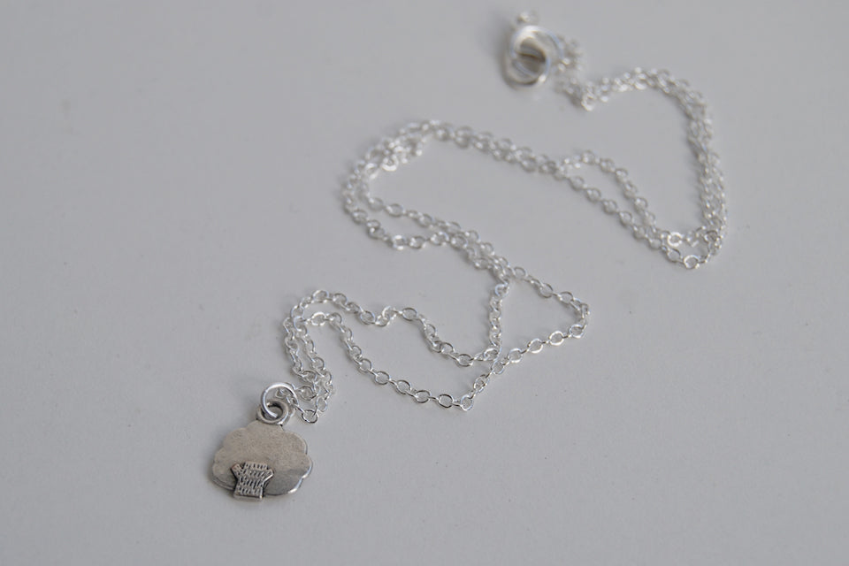 Itty Bitty Tree Necklace | Silver Tree Charm Necklace | Nature Pendant - Enchanted Leaves - Nature Jewelry - Unique Handmade Gifts