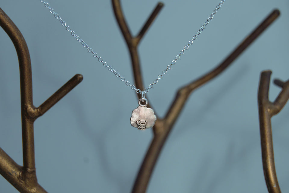 Itty Bitty Tree Necklace | Silver Tree Charm Necklace | Nature Pendant - Enchanted Leaves - Nature Jewelry - Unique Handmade Gifts