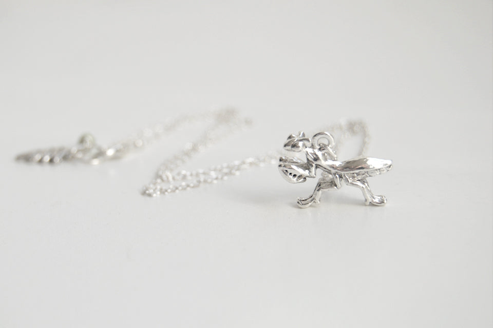 Praying Mantis Necklace | Cute Praying Mantis Charm Necklace | Insect Jewelry - Enchanted Leaves - Nature Jewelry - Unique Handmade Gifts