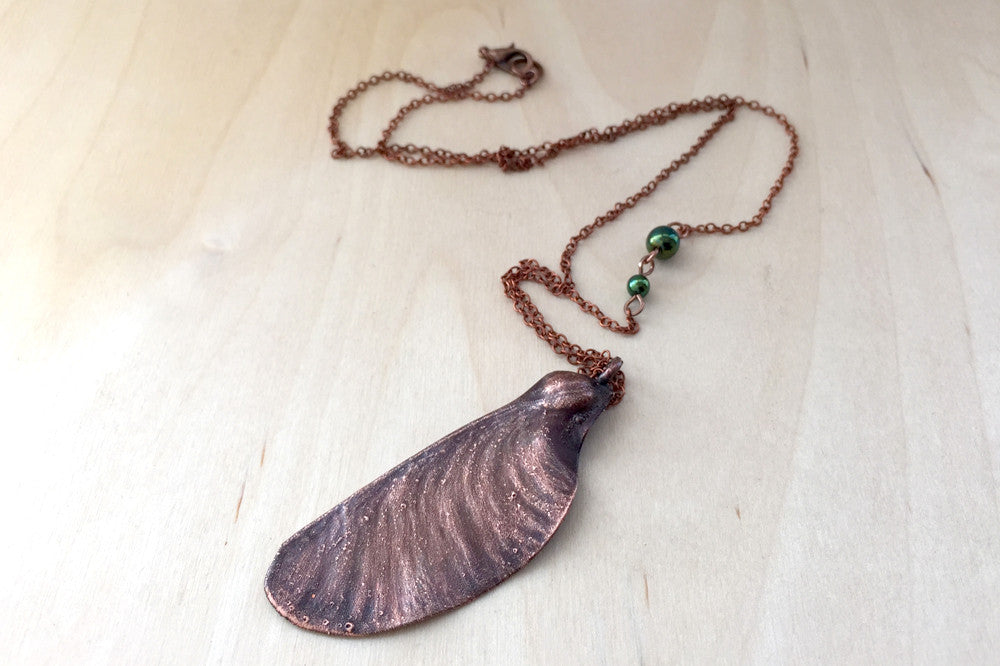 Tipuana Seed Pod Necklace - Enchanted Leaves - Nature Jewelry - Unique Handmade Gifts