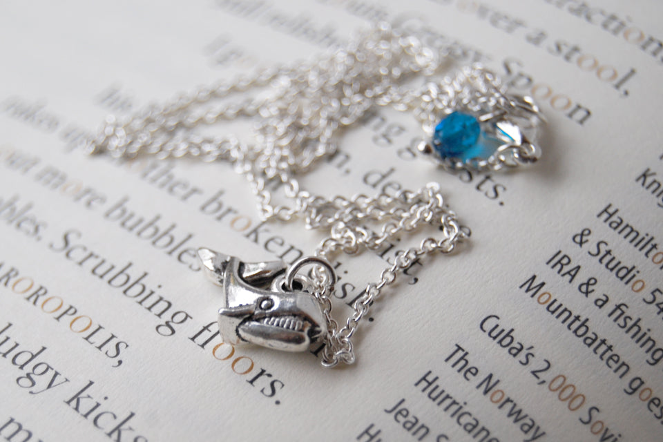 Little Silver Whale Necklace | Tiny Whale Charm Necklace | Nautical Jewelry - Enchanted Leaves - Nature Jewelry - Unique Handmade Gifts