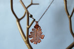 Custom Medium Fallen Copper Oak Leaf Necklace | REAL Oak Leaf Pendant | Copper Electroformed Nature - Enchanted Leaves - Nature Jewelry - Unique Handmade Gifts