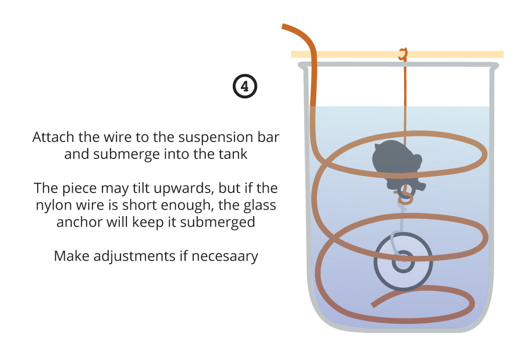 Glass Anchor for Electroforming Organics and Lightweight Items | Submersion Aid - Enchanted Leaves - Nature Jewelry - Unique Handmade Gifts
