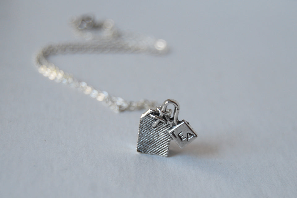 Teensy Tea Bag Necklace - Enchanted Leaves - Nature Jewelry - Unique Handmade Gifts