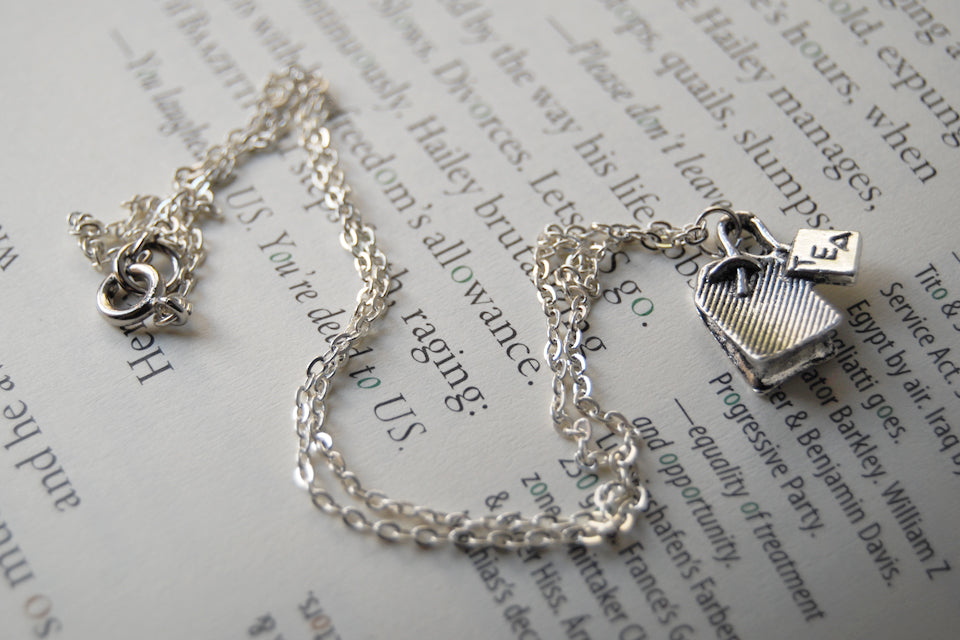 Teensy Tea Bag Necklace - Enchanted Leaves - Nature Jewelry - Unique Handmade Gifts