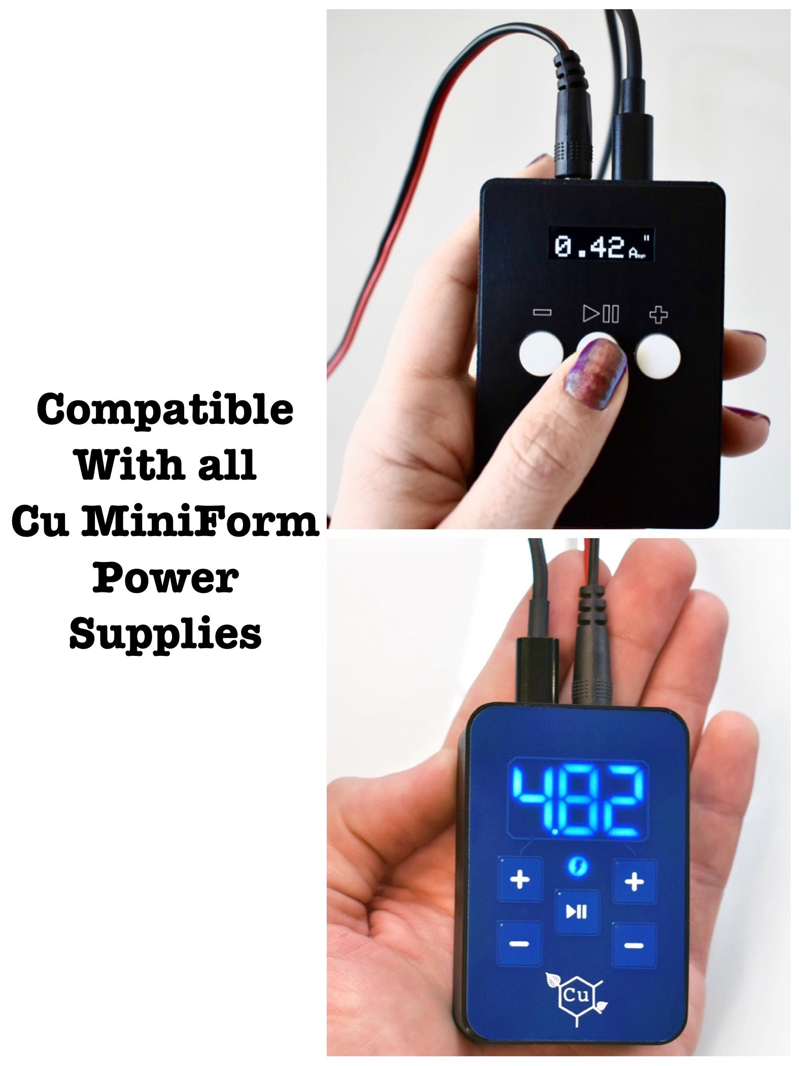 Alligator Clip Test Lead Wires | For Cu MiniForm Power Supply ONLY | Electroforming Supply