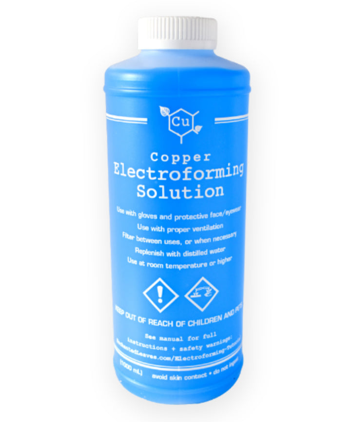 Copper Electroforming Solution | Set of TWO 1 L Bottles | Bright Acid Copper Electroforming Supply