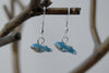 Tiny Blue Whale Earrings - Enchanted Leaves - Nature Jewelry - Unique Handmade Gifts