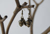 Brass Acorn Charm Earrings | Fall Acorn | Nature Jewelry | Woodland Acorn Earrings - Enchanted Leaves - Nature Jewelry - Unique Handmade Gifts