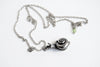 Large Forest Snail Necklace | Silver Snail Charm Necklace | Cute Woodland Snail Pendant