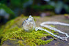 Small Dandelion Wish Bubble Necklace | Glass Dandelion Necklace | Real Dandelion Wishes Pendant - Enchanted Leaves - Nature Jewelry - Unique Handmade Gifts