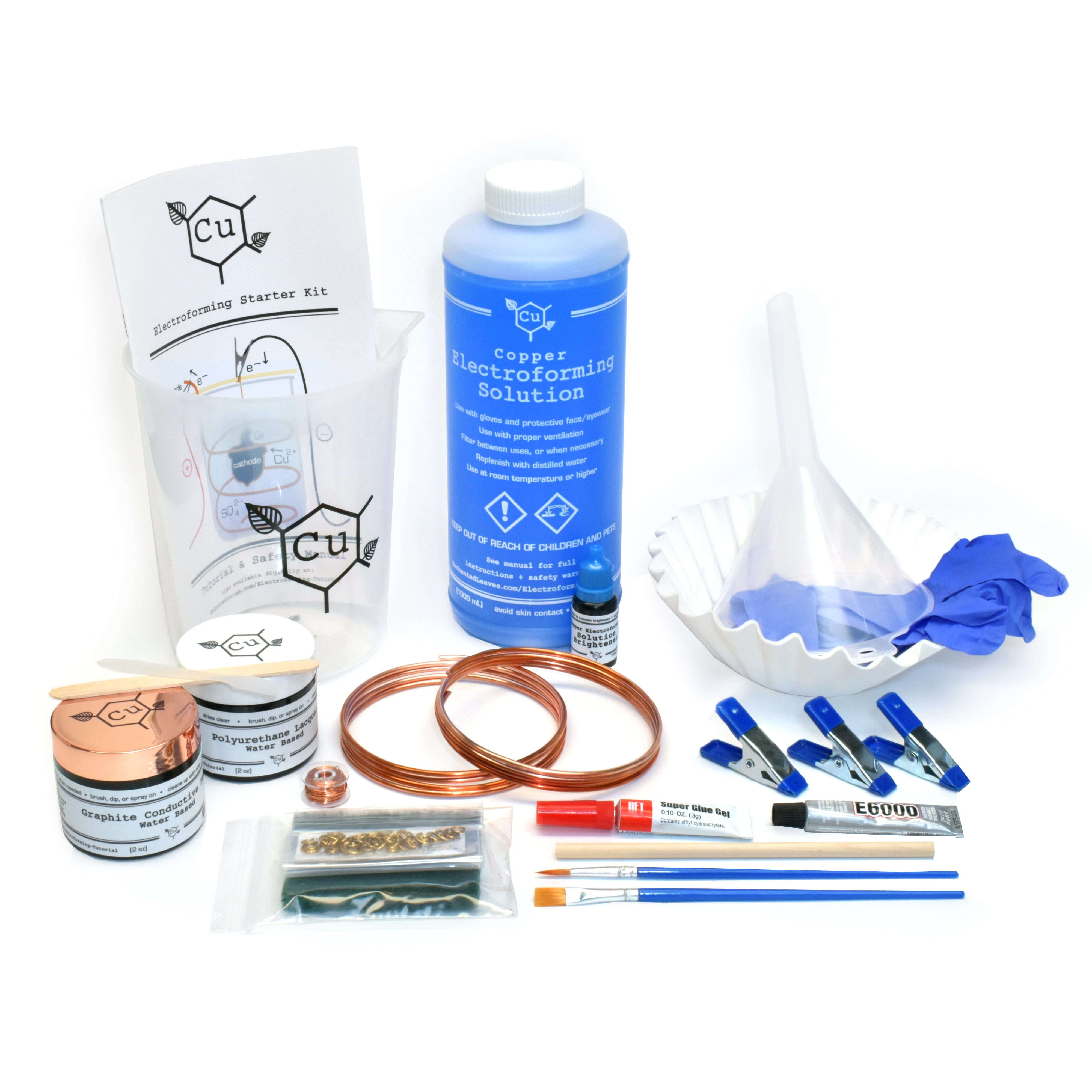 Electroforming Kit | Learn How to Copper Electroform Jewelry | Cu Electroforming Starter Kit