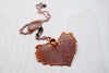 Large Fallen Copper Cottonwood Leaf Necklace | REAL Cottonwood Leaf Pendant | Copper Electroformed Pendant | Nature Jewelry - Enchanted Leaves - Nature Jewelry - Unique Handmade Gifts