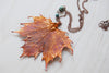 Large Fallen Copper Maple Leaf Necklace | REAL Maple Leaf Pendant | Electroformed Nature Jewelry - Enchanted Leaves - Nature Jewelry - Unique Handmade Gifts