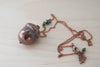 Large Fallen Copper Acorn Necklace | Acorn Charm Jewelry | Woodland Nature Electroformed Acorn - Enchanted Leaves - Nature Jewelry - Unique Handmade Gifts