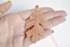 Rose Gold & Copper Large Oak Leaf Necklace | Copper Electroformed Nature - Enchanted Leaves - Nature Jewelry - Unique Handmade Gifts