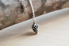 Delicate Silver Pine Cone Necklace | Pinecone Necklace | Silver Forest Pine Cone Charm | Pine Cone Pendant - Enchanted Leaves - Nature Jewelry - Unique Handmade Gifts