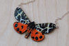 Tiger Moth Necklace - Enchanted Leaves - Nature Jewelry - Unique Handmade Gifts