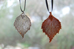 Real Birch Leaf Ornament | Electroformed Nature | Fall Leaf Ornament | Nature Gift - Enchanted Leaves - Nature Jewelry - Unique Handmade Gifts