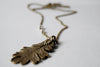 Brass Oak Leaf Necklace | Nature Jewelry | Woodland Leaf Necklace - Enchanted Leaves - Nature Jewelry - Unique Handmade Gifts