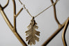 Brass Oak Leaf Necklace | Nature Jewelry | Woodland Leaf Necklace - Enchanted Leaves - Nature Jewelry - Unique Handmade Gifts