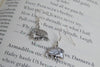 Curious Little Hedgehog Earrings | Cute Silver Hedgehog Charm Earrings | Hedgie Jewelry - Enchanted Leaves - Nature Jewelry - Unique Handmade Gifts