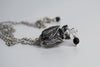 Adorable Bat Necklace | Silver Bat Necklace | Cute Bat Charm - Enchanted Leaves - Nature Jewelry - Unique Handmade Gifts