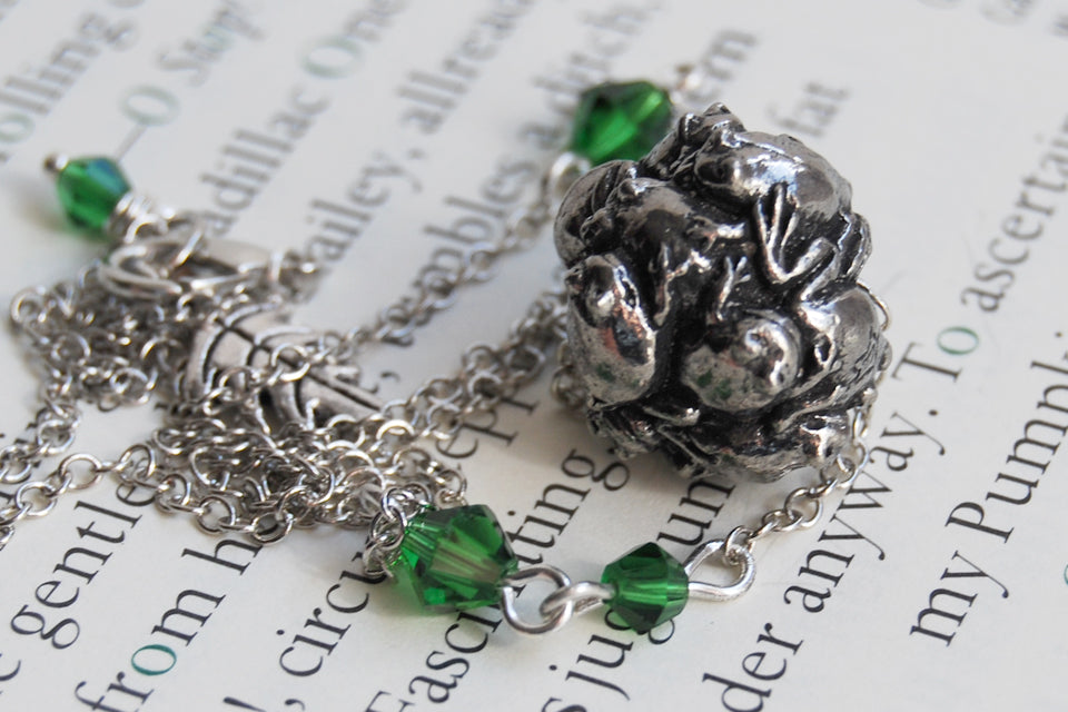 Ball O' Frogs Necklace | Frog Jewelry | Nature Jewelry | Cute Frog Pendant - Enchanted Leaves - Nature Jewelry - Unique Handmade Gifts