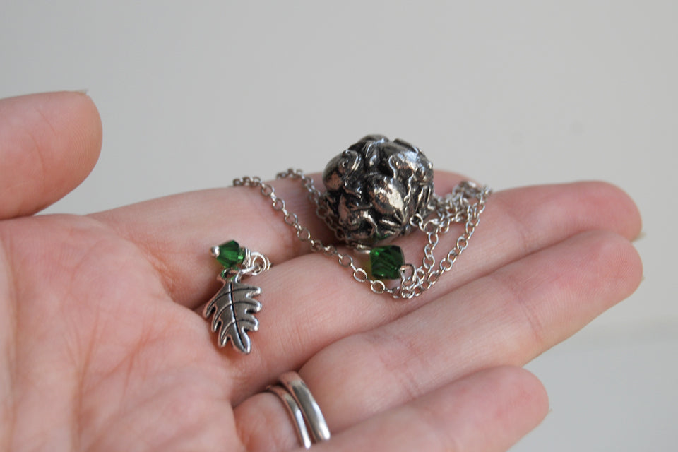 Ball O' Frogs Necklace | Frog Jewelry | Nature Jewelry | Cute Frog Pendant - Enchanted Leaves - Nature Jewelry - Unique Handmade Gifts