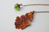 Copper Acorn and Oak Leaf Lariat | Autumn Jewelry | Electroformed Necklace | Fall Leaf Necklace - Enchanted Leaves - Nature Jewelry - Unique Handmade Gifts