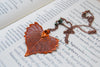 Large Fallen Copper Cottonwood Leaf Necklace | REAL Cottonwood Leaf Pendant | Copper Electroformed Pendant | Nature Jewelry - Enchanted Leaves - Nature Jewelry - Unique Handmade Gifts