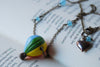 Bon Voyage! | Hot Air Balloon Necklace | Whimsical Charm Jewelry - Enchanted Leaves - Nature Jewelry - Unique Handmade Gifts