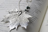 Large Fallen Silver Maple Leaf Necklace | REAL Maple Leaf Electroformed Nature - Enchanted Leaves - Nature Jewelry - Unique Handmade Gifts