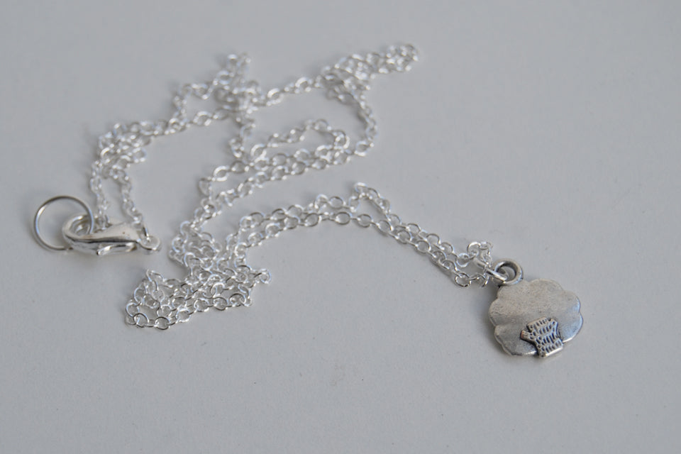 Itty Bitty Tree Necklace | Silver Tree Charm Necklace | Nature Pendant - Enchanted Leaves - Nature Jewelry - Unique Handmade Gifts