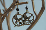 Mockingjay Earrings | Hunger Games Jewelry | MockingJay Pendant - Enchanted Leaves - Nature Jewelry - Unique Handmade Gifts