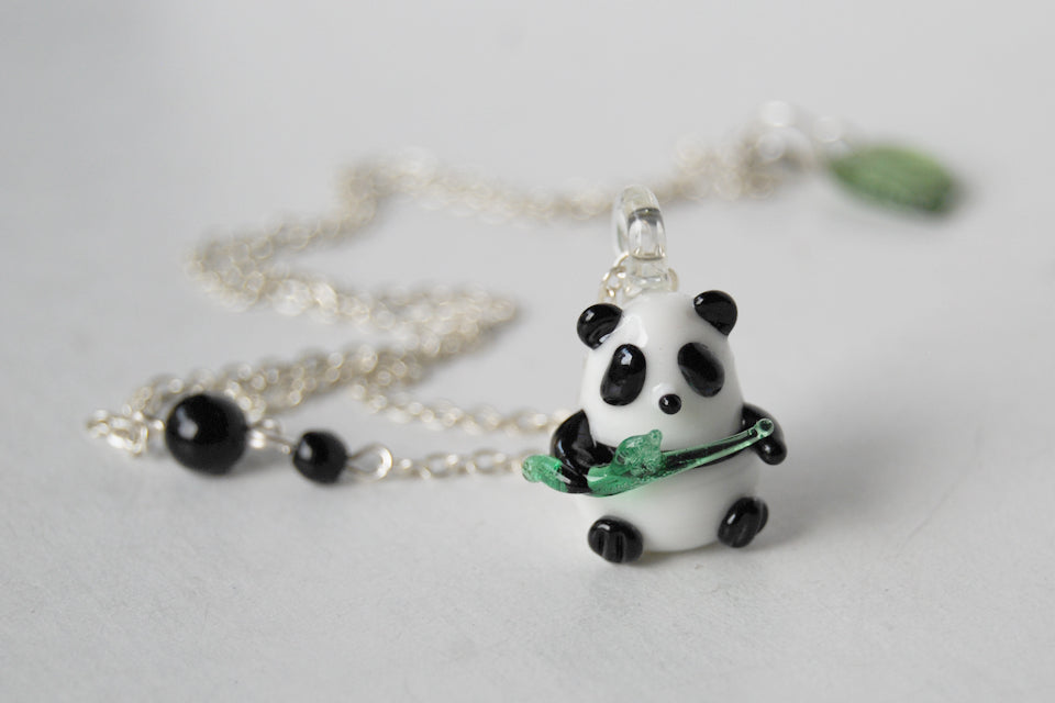 Adorable Cameo Panda Pendant Necklace - Luau Leslie Shop