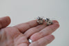 Little Raccoon Earrings | Raccoon Charm Earrings | Woodland Jewelry - Enchanted Leaves - Nature Jewelry - Unique Handmade Gifts
