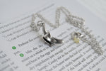 Banana Necklace | Silver Banana Charm Necklace | Cute Fruit Pendant - Enchanted Leaves - Nature Jewelry - Unique Handmade Gifts